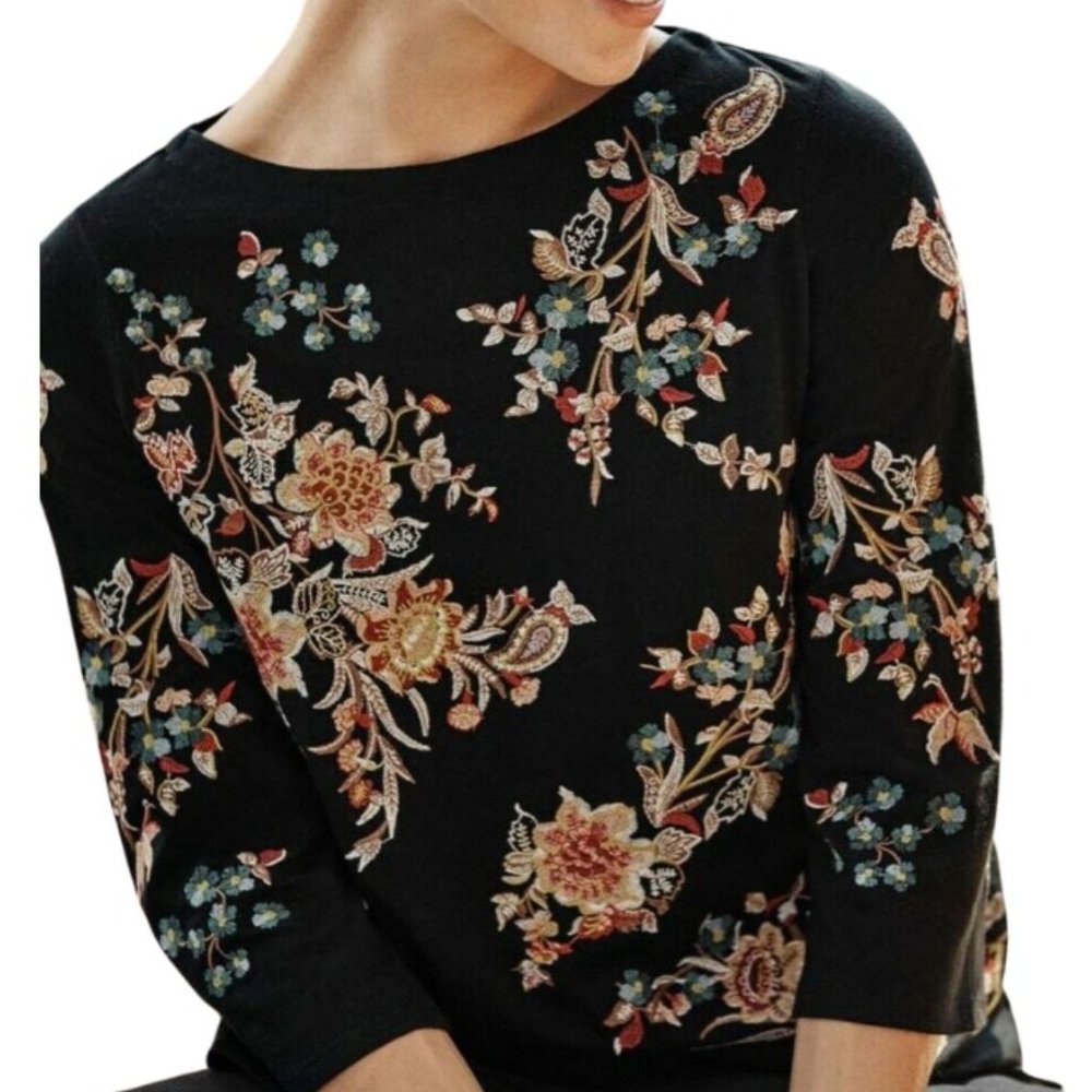 J. Jill Embroidered Top (M)